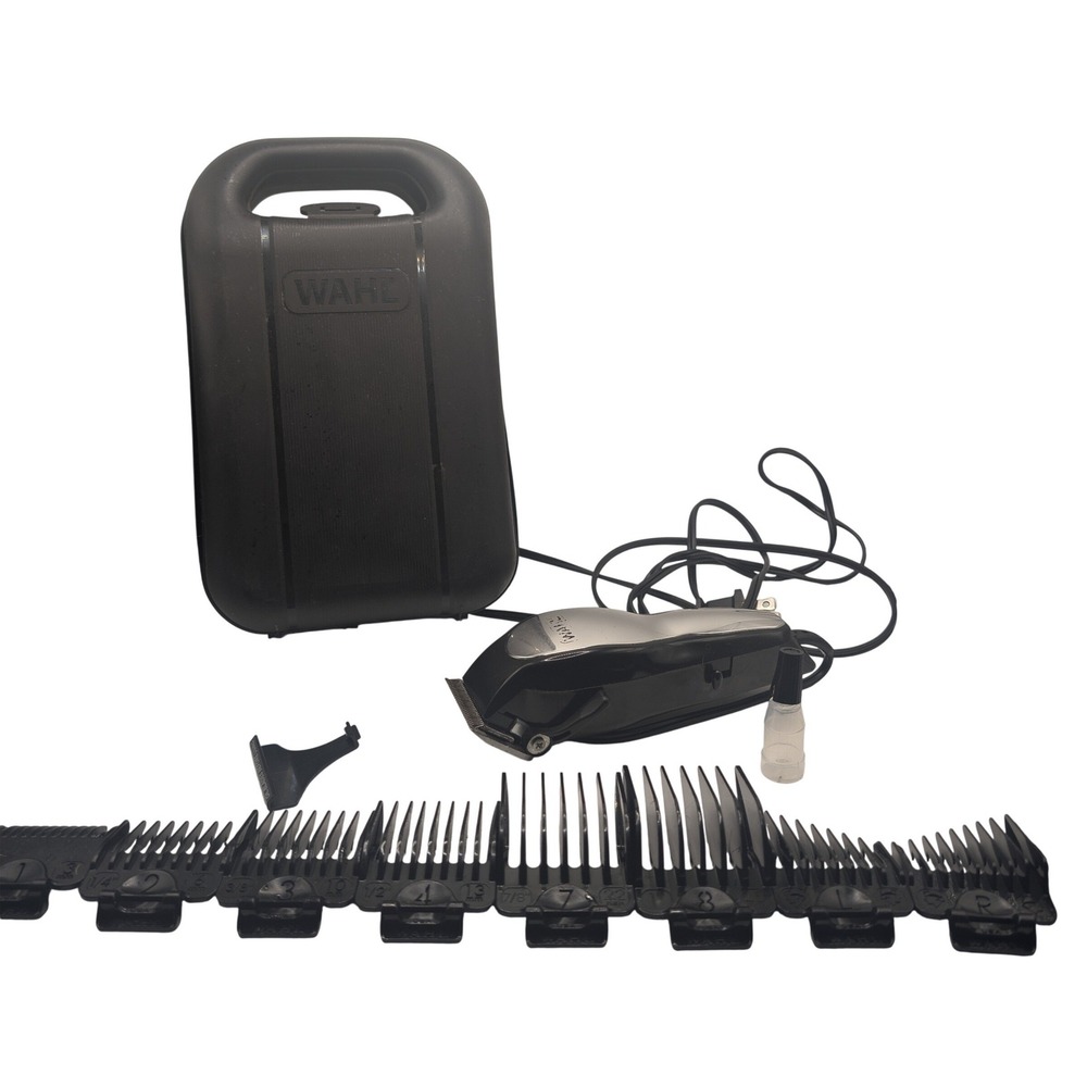 Wahl Hair Clipper Men Black MC2 Corded Precision Blade Kit With Case 11pc